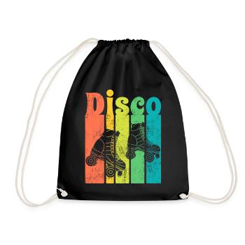 Disco - Drawstring Bag - black - Front