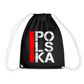 Poland - Drawstring Bag - black - Front