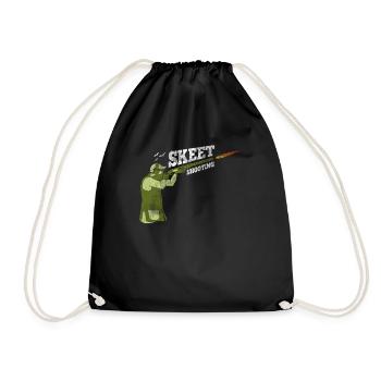 Skeet tirant sur les pigeons d'argile - Sac de sport léger - noir - Devant