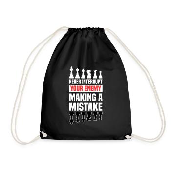 Chess - Drawstring Bag - black - Front