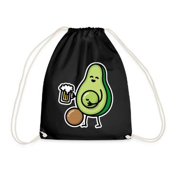 Cadeau drôle de buveur de bière drôle de ventre de bière d'avocat - Sac de sport léger - noir - Devant
