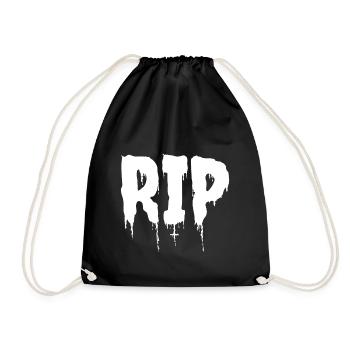 Rip Rest in Peace pastelgoth goth emo métal gothique - Sac de sport léger - noir - Devant