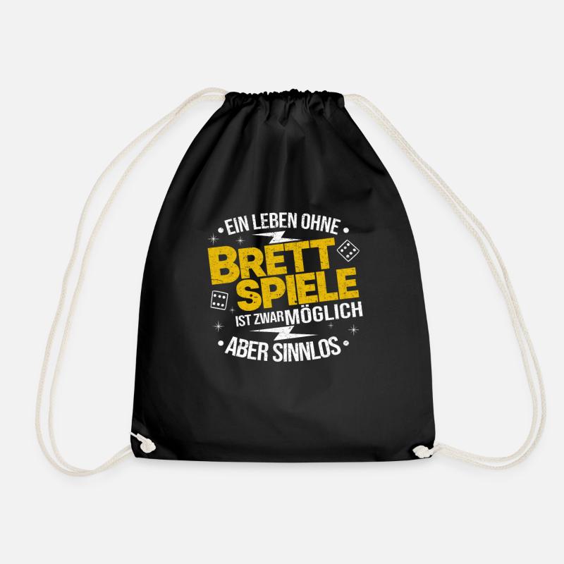 Brettspiel Leben Spieleabend Lustiger Geschenkidee - Turnbeutel - Schwarz