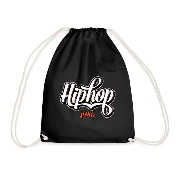 Hip Hop Kleidung - Turnbeutel - Schwarz - Vorne