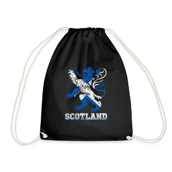 Scotland Flag Scottish Coat of Arms Scots - Drawstring Bag - black - Front