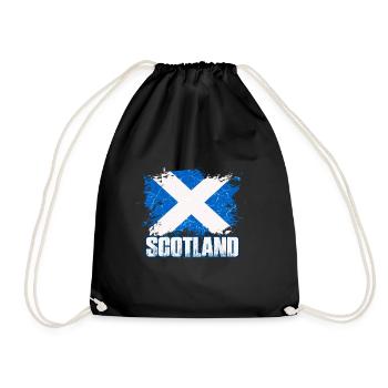 Scotland Flag Scottish Coat of Arms Scots - Drawstring Bag - black - Front