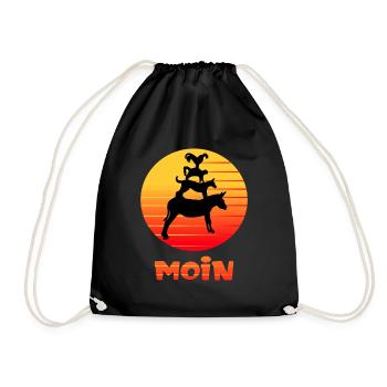 Bremer Stadtmusikanten from Bremen - Drawstring Bag - black - Front