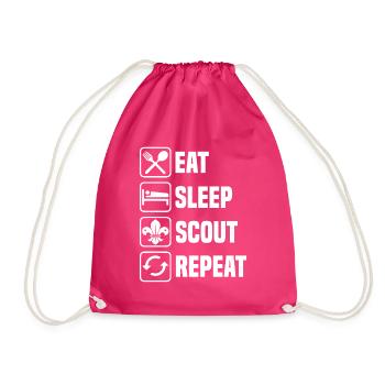 scout - Drawstring Bag - fuchsia - Front
