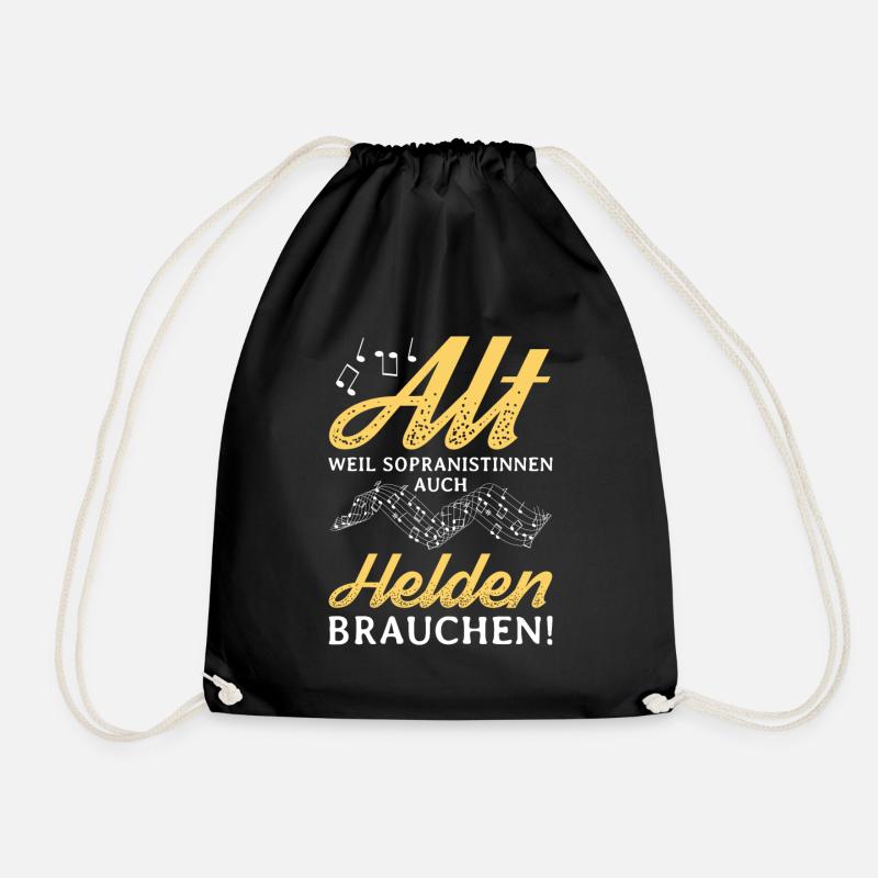 Alt Helden Sopranistinnen Chor Chorsänger Kirche - Turnbeutel - Schwarz
