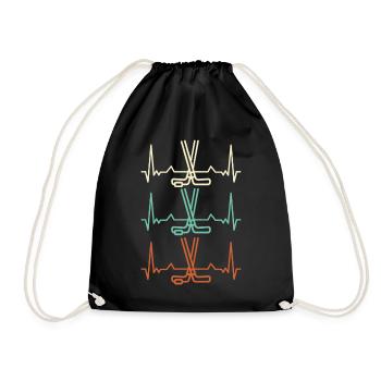 Bâton de hockey ECG Hockey Heartbeat - Sac de sport léger - noir - Devant
