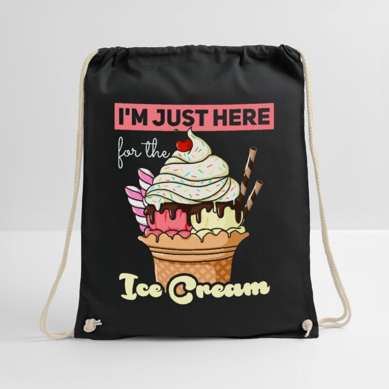 Eiscreme Eis Speiseeis Eisbecher Eistüte Turnbeutel