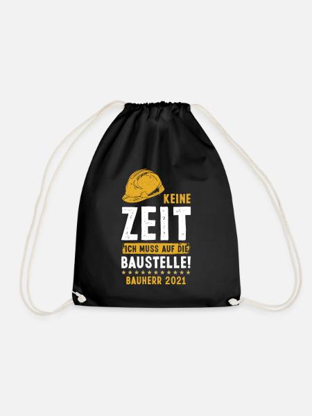 Bauherr 2021 - Turnbeutel - Schwarz