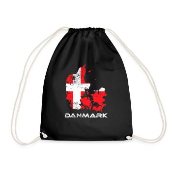 Denmark - Drawstring Bag - black - Front