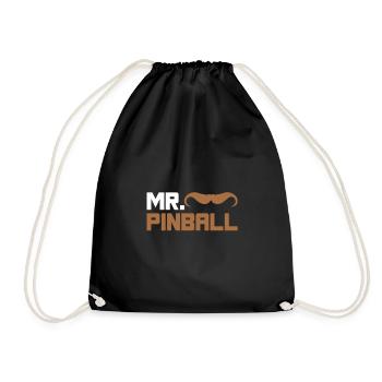 Mr. Pinball machine à sous gamer partenaire look hommes - Sac de sport léger - noir - Devant