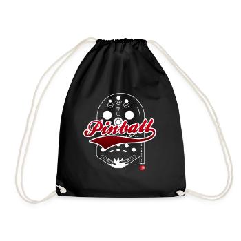 Pinball - Drawstring Bag - black - Front