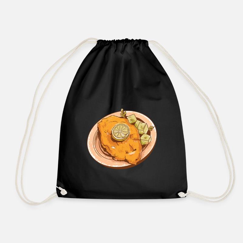 Wiener Schnitzel - Turnbeutel - Schwarz