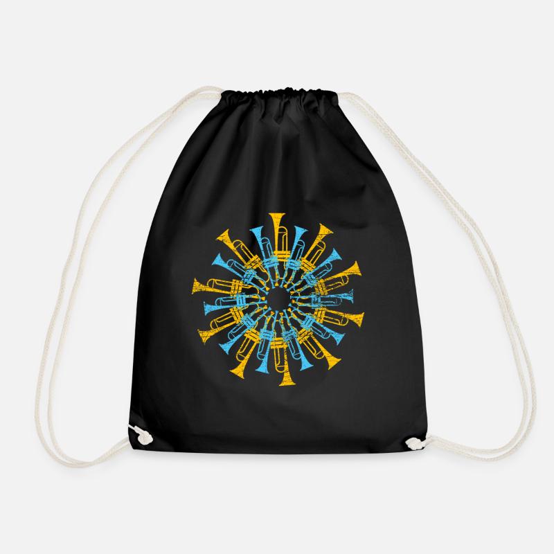 Trumpet - Drawstring Bag - black