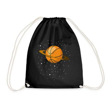 Basketball Planet Cadeau - Sac de sport léger - noir - Devant