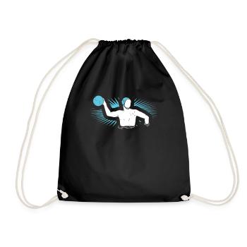 Water polo - Drawstring Bag - black - Front