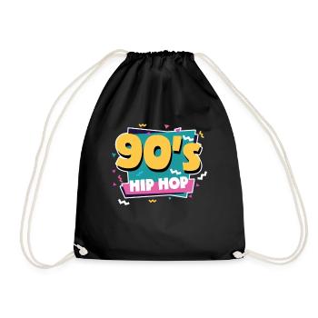 Hip hop des années 90 - Sac de sport léger - noir - Devant