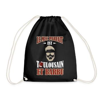 Le mec parfait est Toulousain et barbu toulouse - Sac de sport léger - noir - Devant