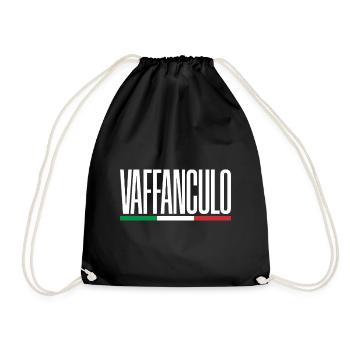 Vaffanculo Funny Italian Saying Italy G - Drawstring Bag - black - Front