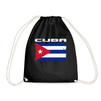 Cuba drapeau - Sac de sport léger - noir - Devant
