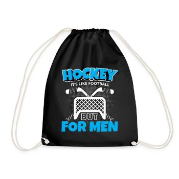 Hockey sur glace bâton de hockey sur glace rondelle d'hiver - Sac de sport léger - noir - Devant