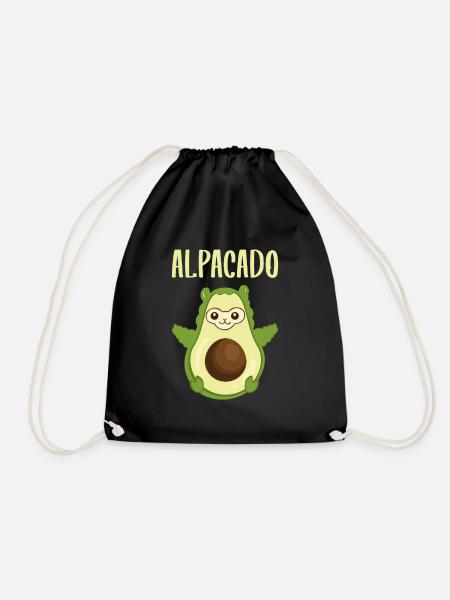 Alpacado Avocado Alpaca Mix - Turnbeutel - Schwarz
