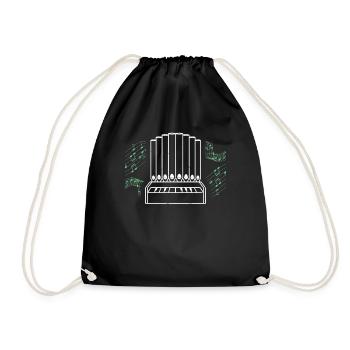organ - Drawstring Bag - black - Front