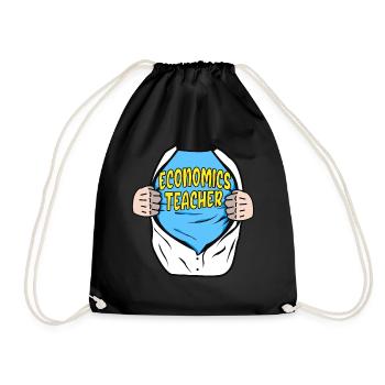 Le professeur d’économie super-héros économistes cadeau - Sac de sport léger - noir - Devant