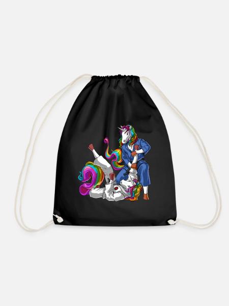 Combattants de Jiu-Jitsu licorne - Sac de sport léger - noir