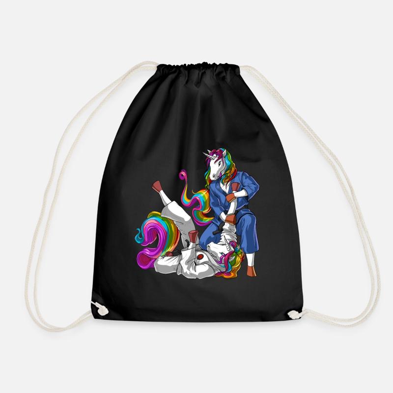 Combattants de Jiu-Jitsu licorne - Sac de sport léger - noir