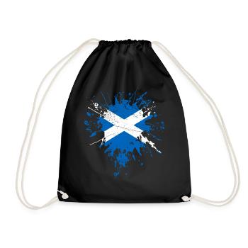 Scotland Flag - Drawstring Bag - black - Front