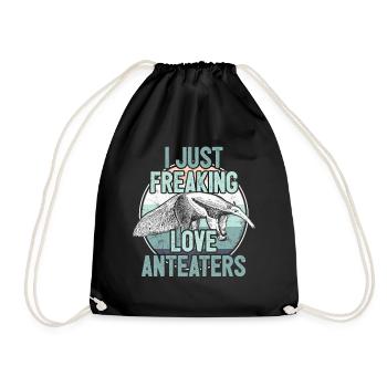 ant-eater - Drawstring Bag - black - Front
