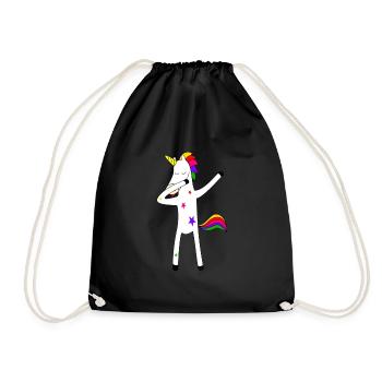Unicorn - Turnbeutel - Schwarz - Vorne