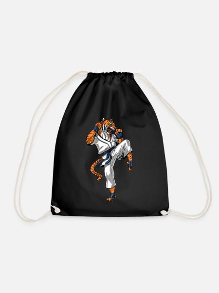 Tiger Karate - Turnbeutel - Schwarz