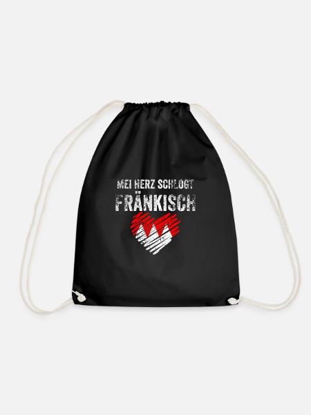 Fränkisches Wappen Franke Fränkisch Oberfranken Lu - Turnbeutel - Schwarz