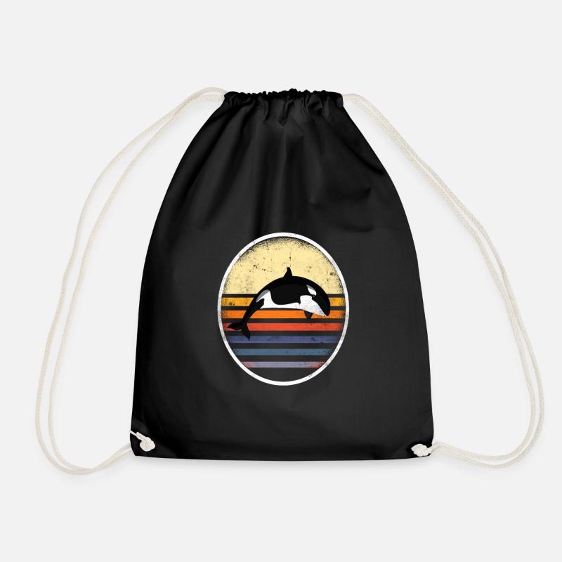 Orcas - Turnbeutel - Schwarz