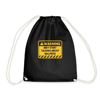 May Commencer à parler de Malinois - Sac de sport léger - noir - Devant