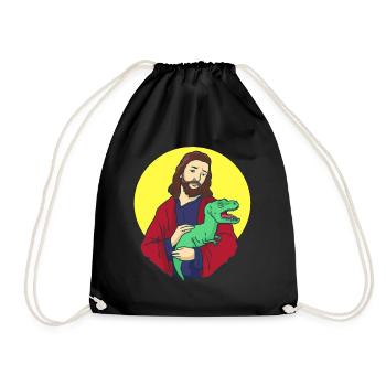 Jesus Christus - Turnbeutel - Schwarz - Vorne