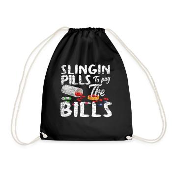 pharmacist - Drawstring Bag - black - Front