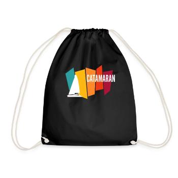 Catamaran - Drawstring Bag - black - Front