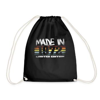 Made In 1972 Limited Edition - Pour le 48e anniversaire - Sac de sport léger - noir - Devant