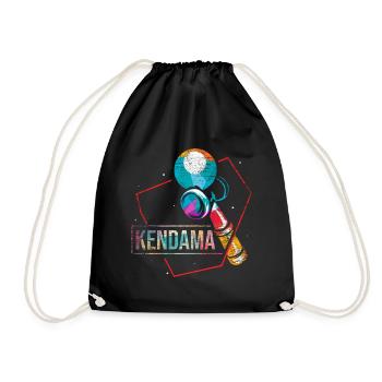 Kendama - Drawstring Bag - black - Front