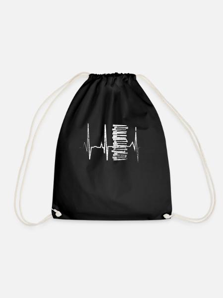 Piano composer - Drawstring Bag - black