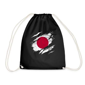 Drapeau du Japon - Sac de sport léger - noir - Devant