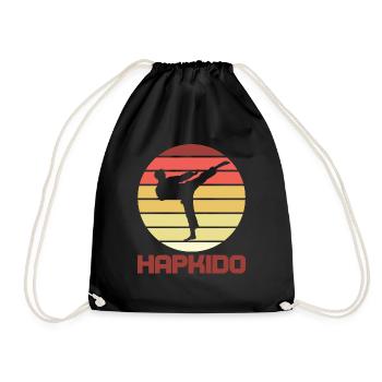 Hapkido rétro - Sac de sport léger - noir - Devant