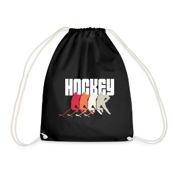 hockey hockey sur gazon hockey bâton sport hockey sur glace - Sac de sport léger - noir - Devant