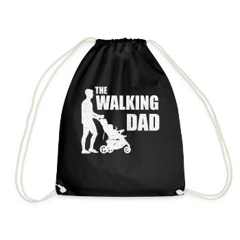 Le papa qui marche - Sac de sport léger - noir - Devant